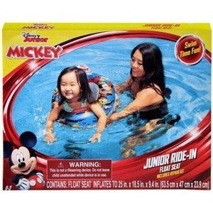 Disney Junior Ride in Float Seat Mickey Mouse Themed New in Box plus Repair Kit